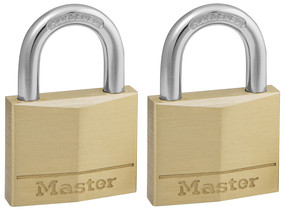 MASTER LOCK -Lot 2 Cadenas Laiton -Mod.140 EURT 40 -Laiton Massif 40mm 2