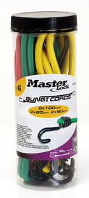 MASTER LOCK -Tendeurs Twin Wire™ Larg. 8mm -Set: 6 Tendeurs