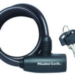 MASTER LOCK -Câble Enroulable -Diam. 8 -2 Clés -Vinyle -Câble Anti Vol. Enroulé 4