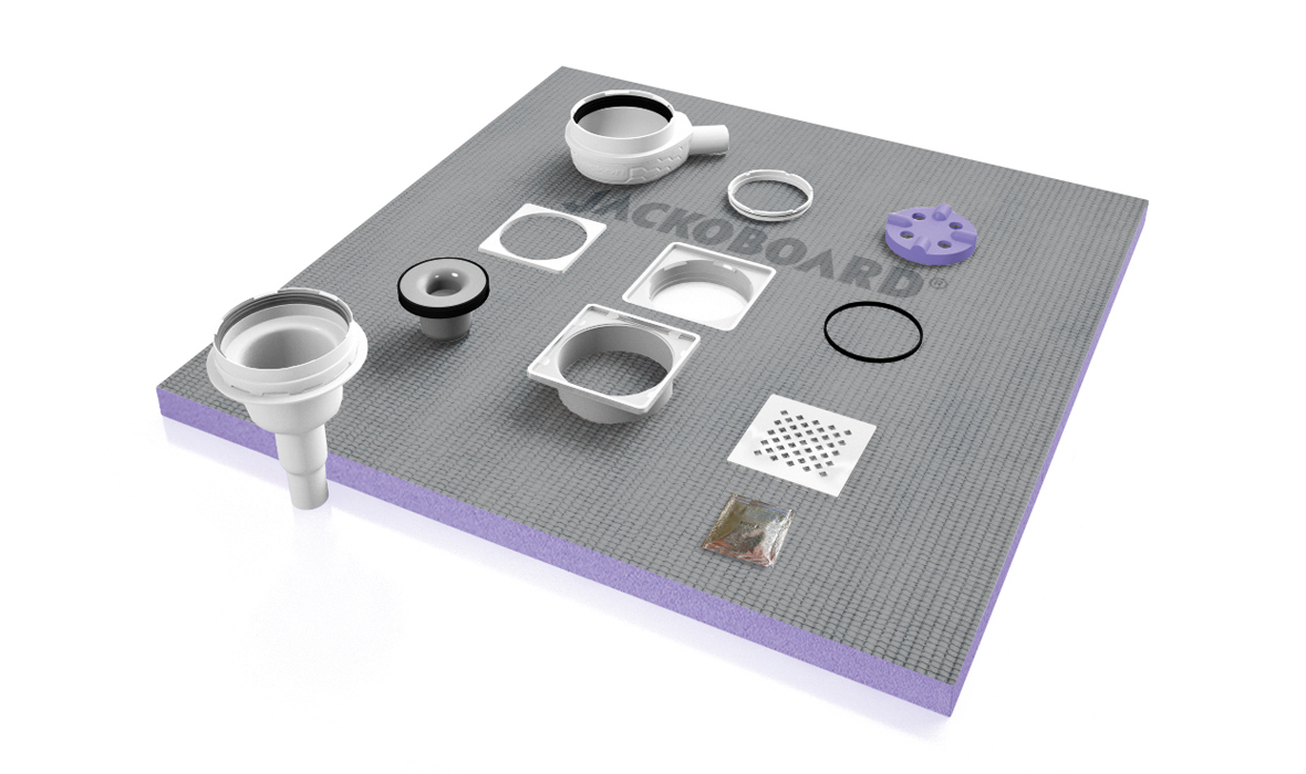 JACKON -Jackoboard® Aqua Centré -Rect. -Receveur de Douche en XPS -Larg. 900mm A Carreler 4