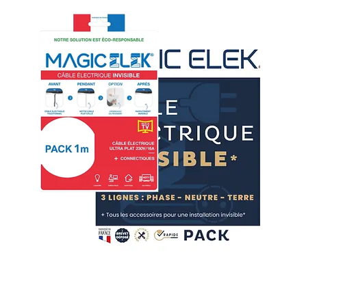 MAGIC ELEK -Pack Câble Électrique Ultra Plat