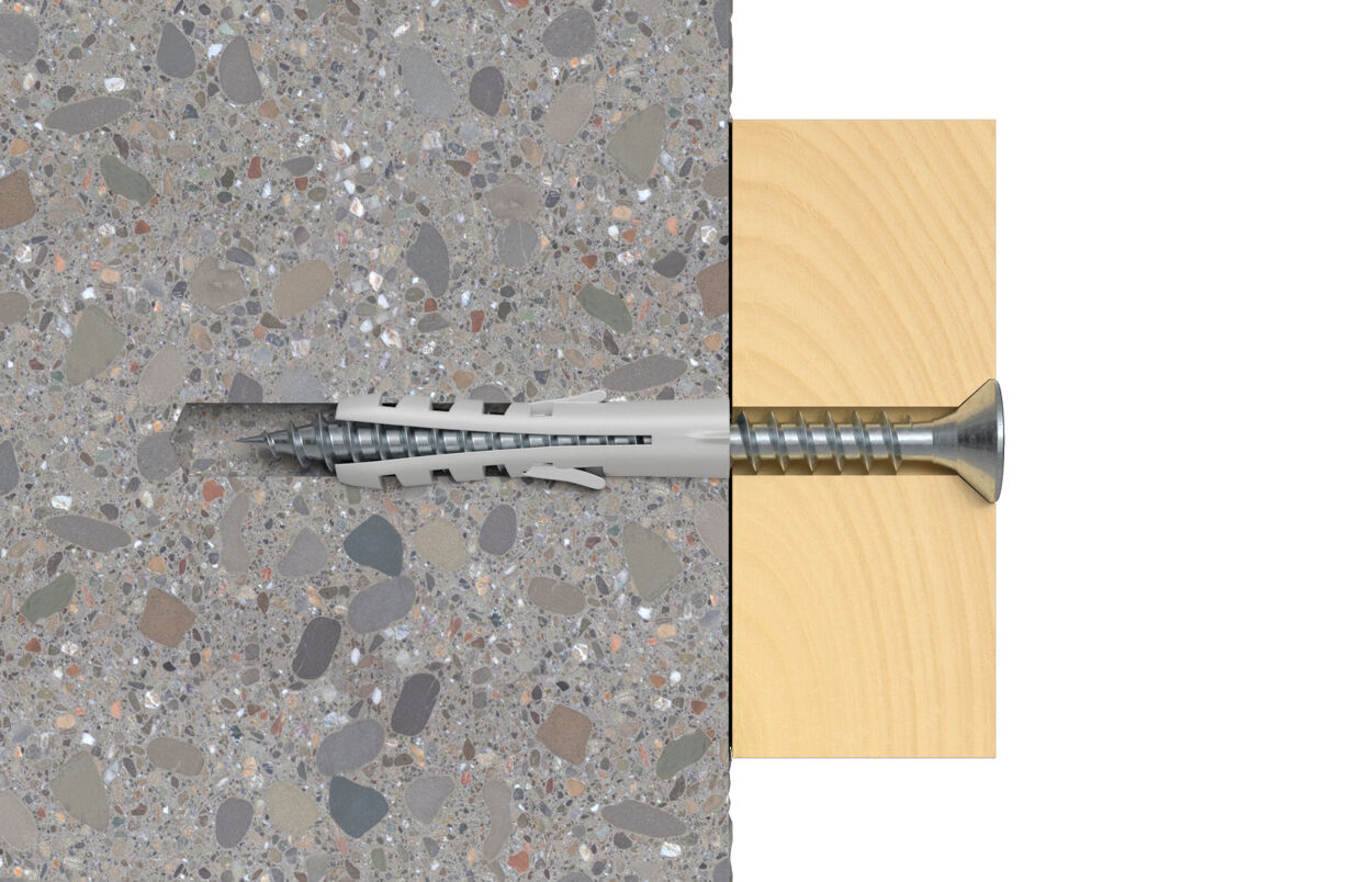 FISCHER -S 10C -Cheville à Expansion Collerette -10x50mm -Boite de 50 2
