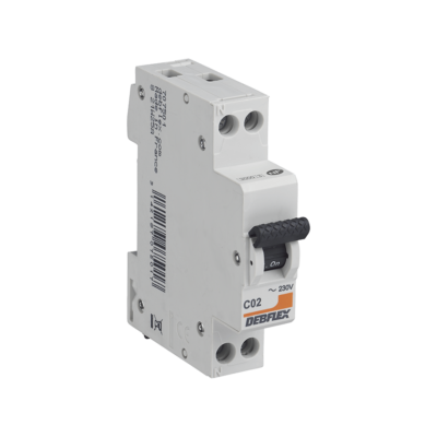 DEBFLEX -Disjoncteur 3kA Ph+N 2 à 32A debflex-disjoncteur-3ka-32a