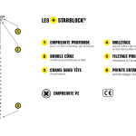 NORAIL -StarBlock -Vis Bois-Agglo –Diam.6 –TF –PZ –Acier Zingué -Tête Fraisée Pozidriv 5