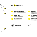NORAIL -StarBlock -Vis Bois-Agglo –Diam.3,5 –TF –TX –Acier Zingué -Tête Fraisée Torx 7