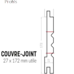 SILVERWOOD- Couvre-Joint -Bardage Classic Bois Sapin du Nord -Traité Classe 3.1 -27x172mm 7